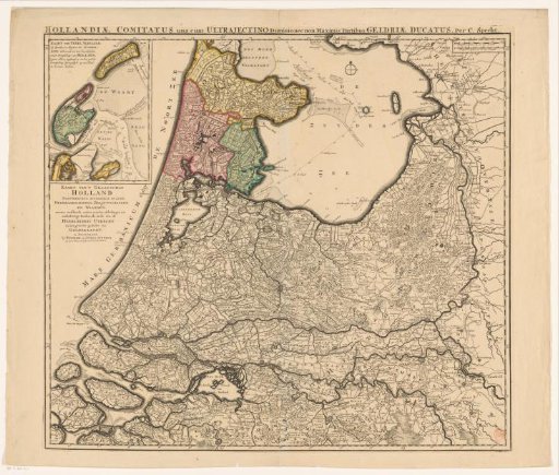 Map of Holland, Utrecht and part of Gelderland