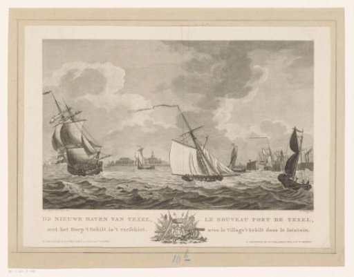View of the Nieuwe Haven of Texel