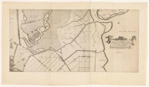 Map of the polder Koegras (lower part)