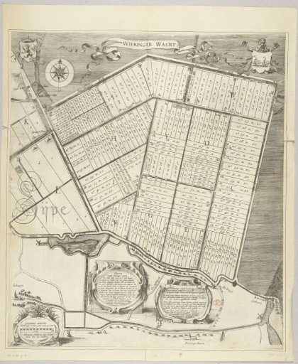 Map of the Plots of the Wieringerwaard, 1611