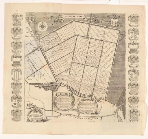 Map of the Plots of the Wieringerwaard, 1611