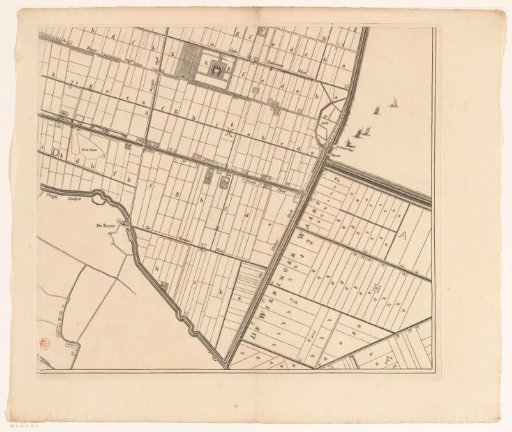 Map of the Zijpe and Hazepolder (lower right part)
