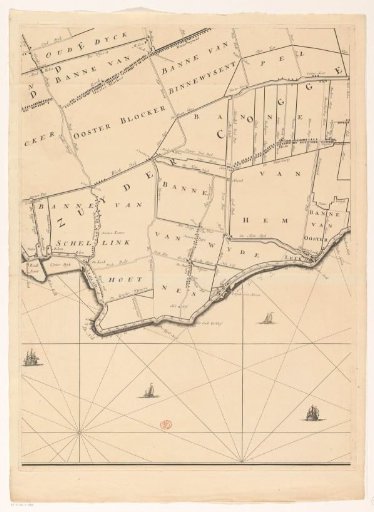 Map of the Dike-Board of Drechterland (Third Part from Below)