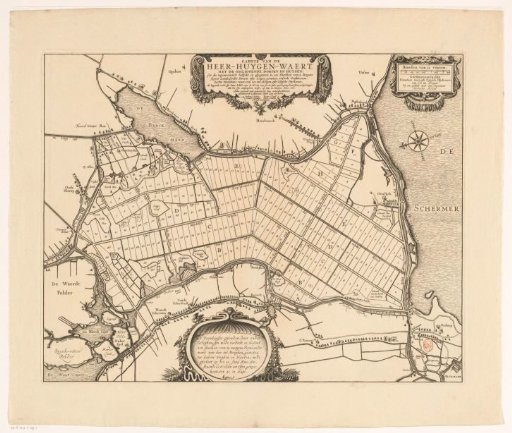 Map of the sold plots in the Heerhugowaard, 1631