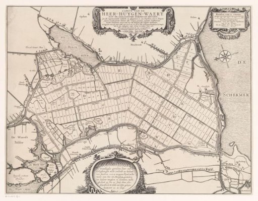 Map of the sold plots in the Heerhugowaard, 1631
