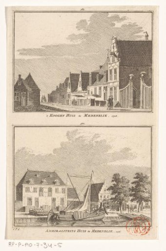 View of the Koggehuis and View of the Admiralty House at Medemblik