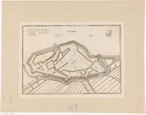 Fortress map of Hoorn
