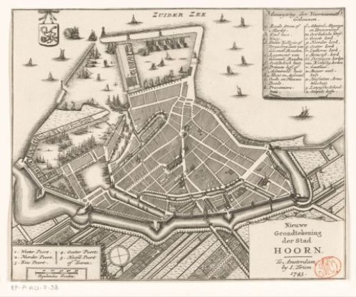 Map of Hoorn