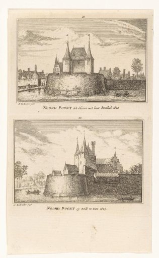 View of the Westerpoort in Hoorn, 1726