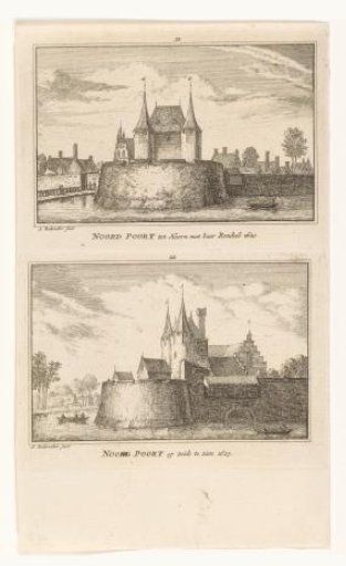 Two Views of the Northern Gate in Hoorn, 1620 and 1625