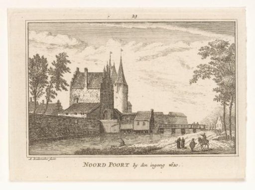 View of the Entrance to the Northern Gate in Hoorn, 1620