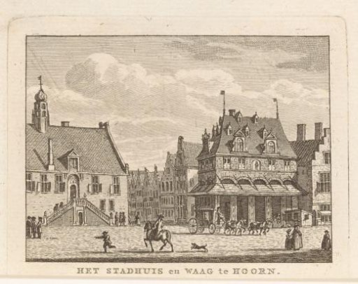 View of the Town Hall and Weigh House in Hoorn