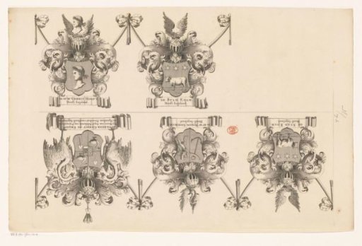 Sheet for a coat-of-arms border for a map of the Purmer (second sheet)