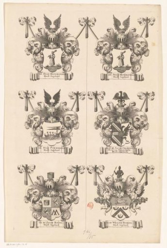 Sheet for a coat-of-arms border for a map of the Purmer (fourth sheet)