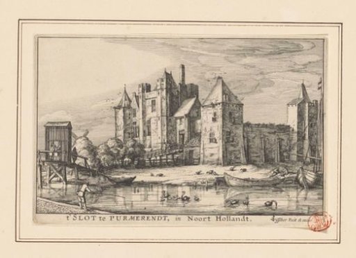View of Purmersteijn Castle in Purmerend