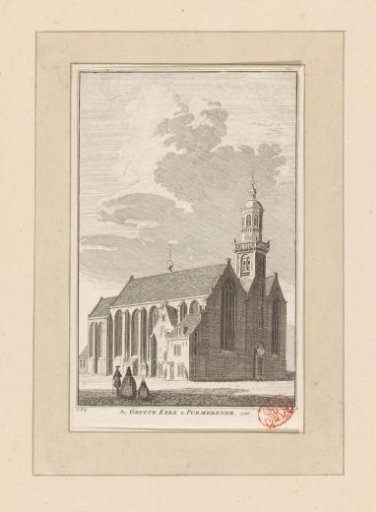 View of the Great Church in Purmerend, 1726
