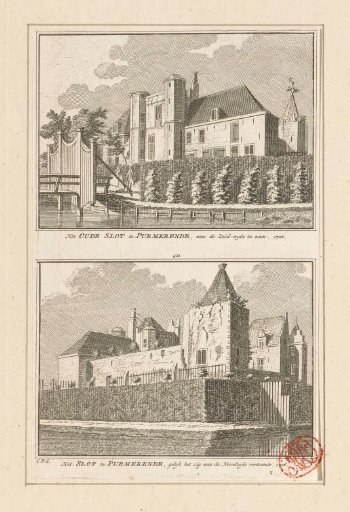 View of Purmersteijn Castle in Purmerend, 1726