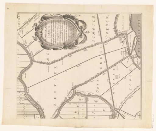 Map of the Beemster (lower right section)