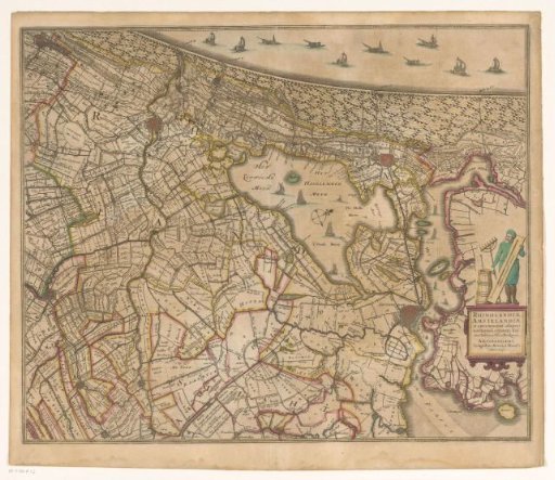 Map of Rijnland and Amstelland
