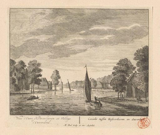 View of the Amstel between the estate Kostverloren and Ouderkerk aan de Amstel