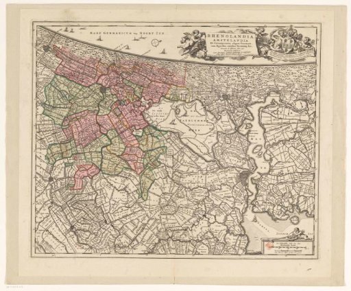 Map of Rijnland and Amstelland