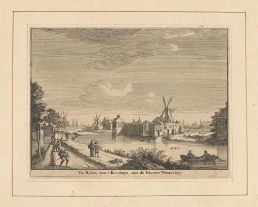 View of the Rasphuis mill in Amsterdam