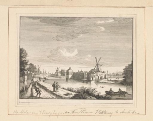View of the Rasphuis Mill in Amsterdam