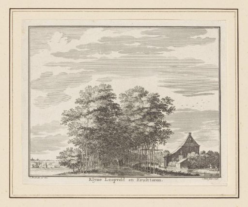 View of the Kleine Loopveld (or the Kalfjeslaan) and the Kruittoren