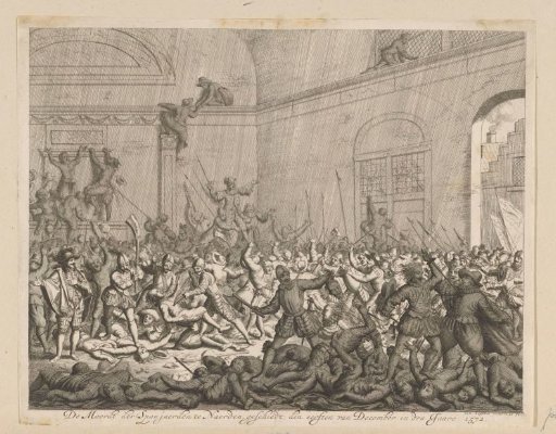 Murder in a church in Naarden, 1572