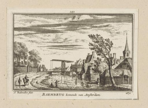 View of the village of Baambrugge, 1670