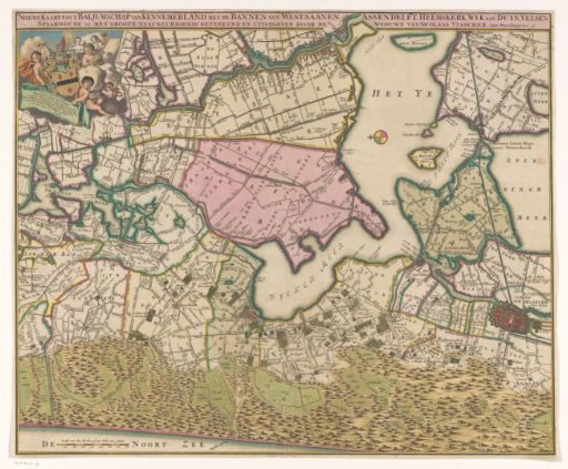 Map of the Bailiwick of Kennemerland