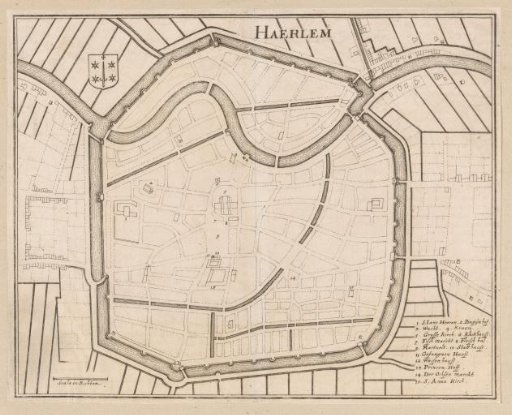 Fortress map of Haarlem