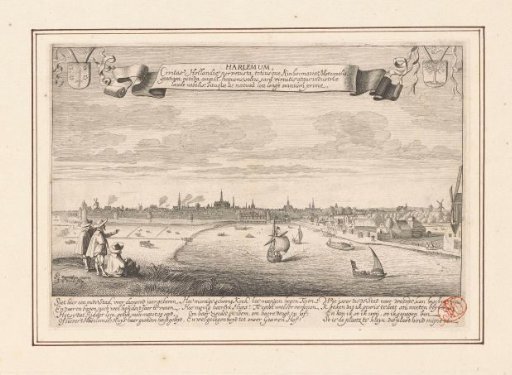 View of Haarlem and the Spaarne from the south