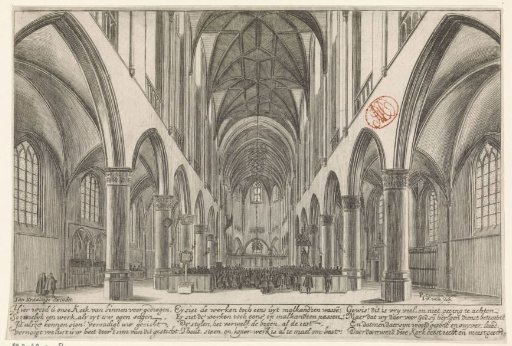 Interior of the St. Bavo Church in Haarlem
