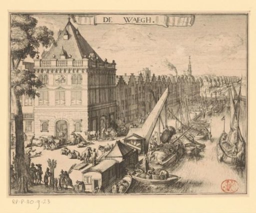 View of the Waag in Haarlem
