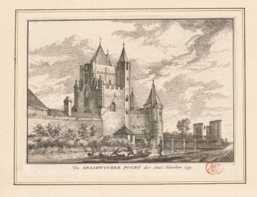 View of the Amsterdam Gate in Haarlem, 1739