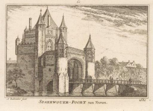 View of the Amsterdamse Poort, Haarlem, 1680