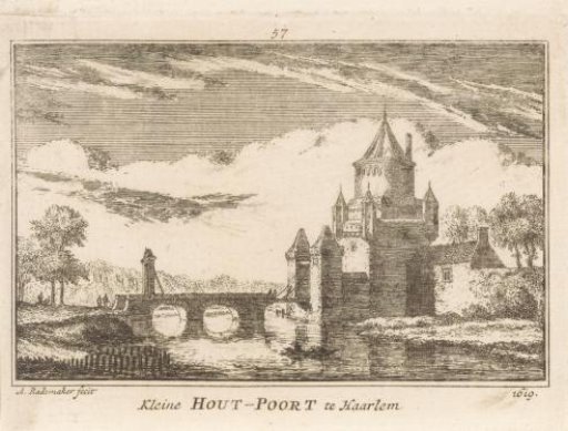 View of the Kleine Houtpoort, Haarlem, 1619