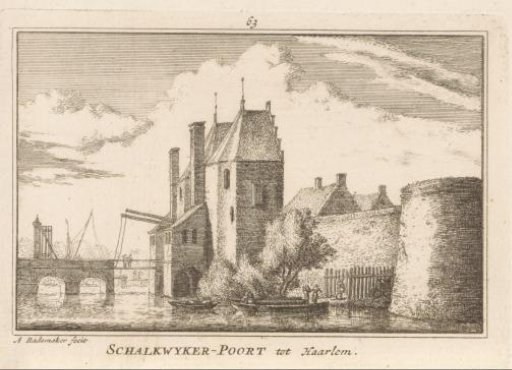 View of the Schalkwijk Gate in Haarlem