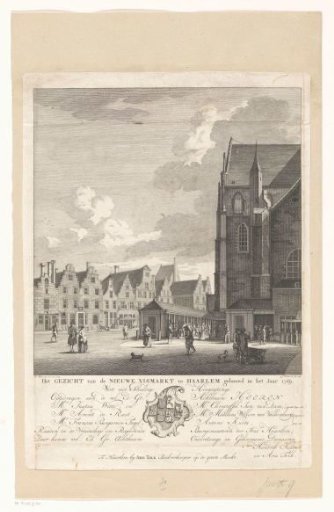 View of the Nieuwe Vismarkt in Haarlem, 1769