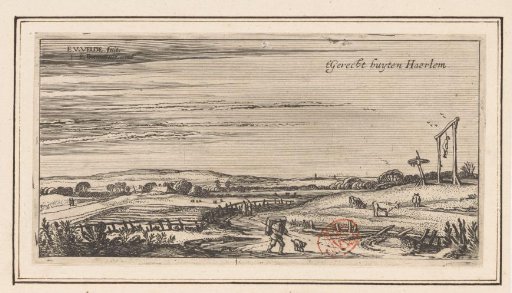 Landscape with a gallows field near Haarlem