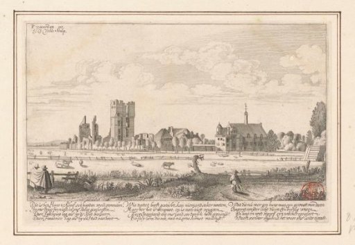View of the ruins of Huis ter Kleef