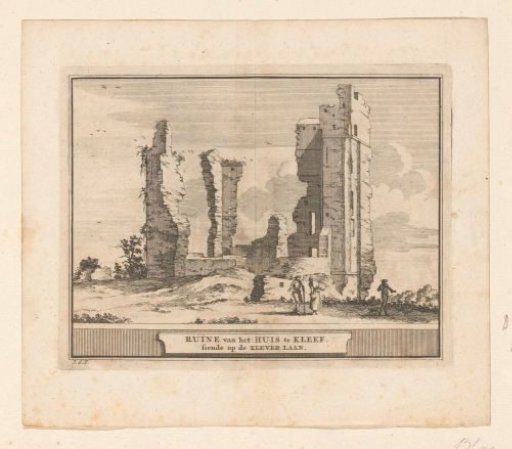 View of the ruins of Huis ter Kleef