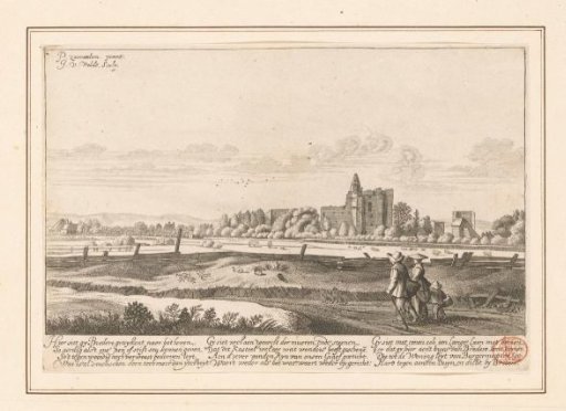 View of the ruins of Kasteel Brederode