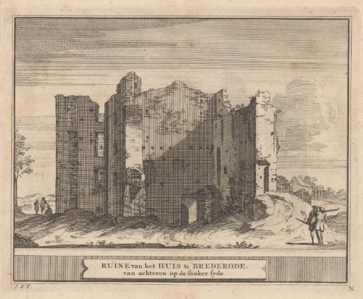 View of the Ruins of Brederode Castle
