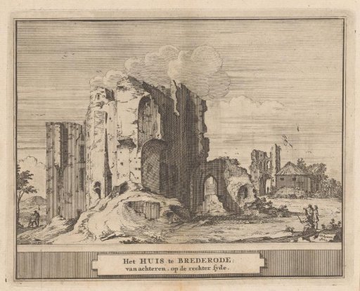 View of the Ruins of Brederode Castle