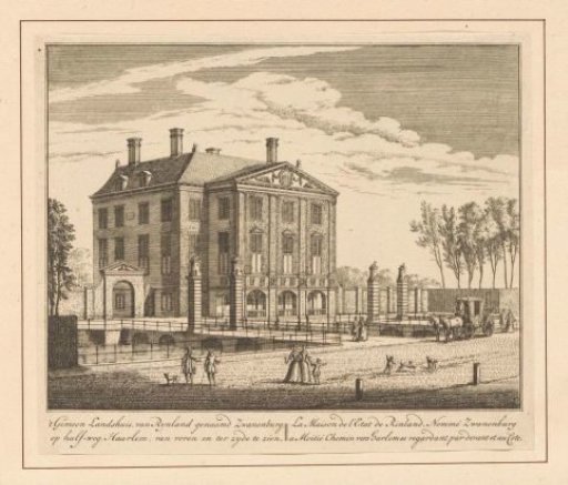 View of Huis Zwanenburg at Halfweg