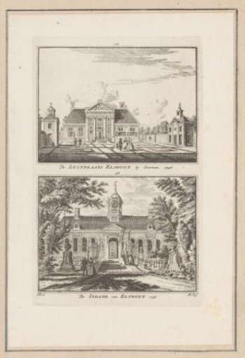 Two views of Elswout, 1746