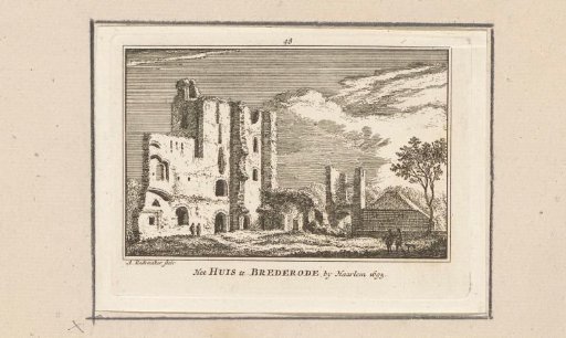 View of the Ruins of Brederode Castle, 1695