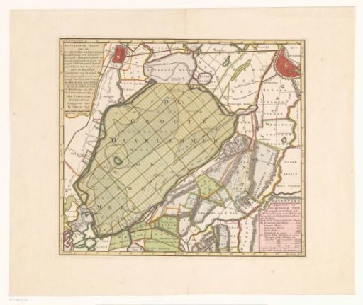 Map of the Haarlemmermeer and surrounding areas
